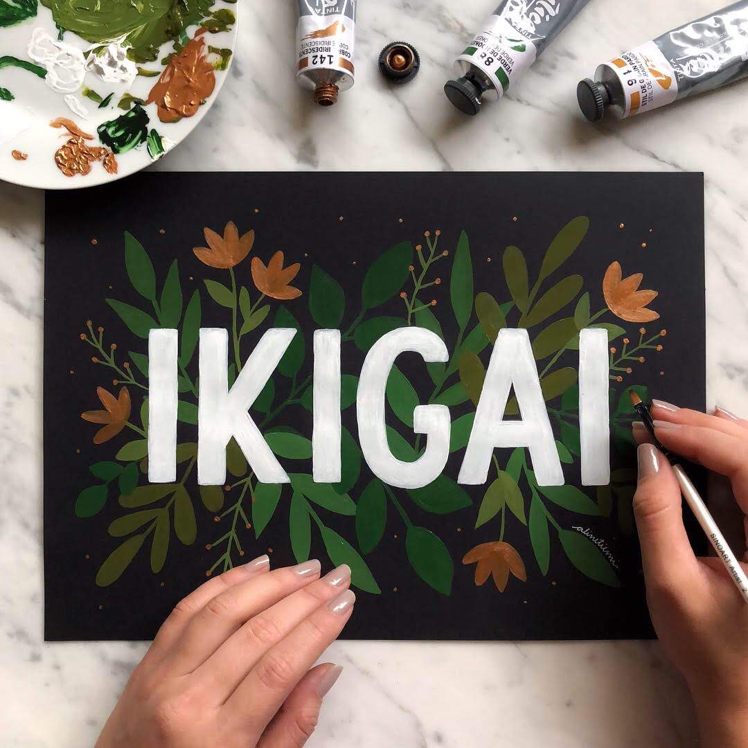 Lettering com tinta acrílica